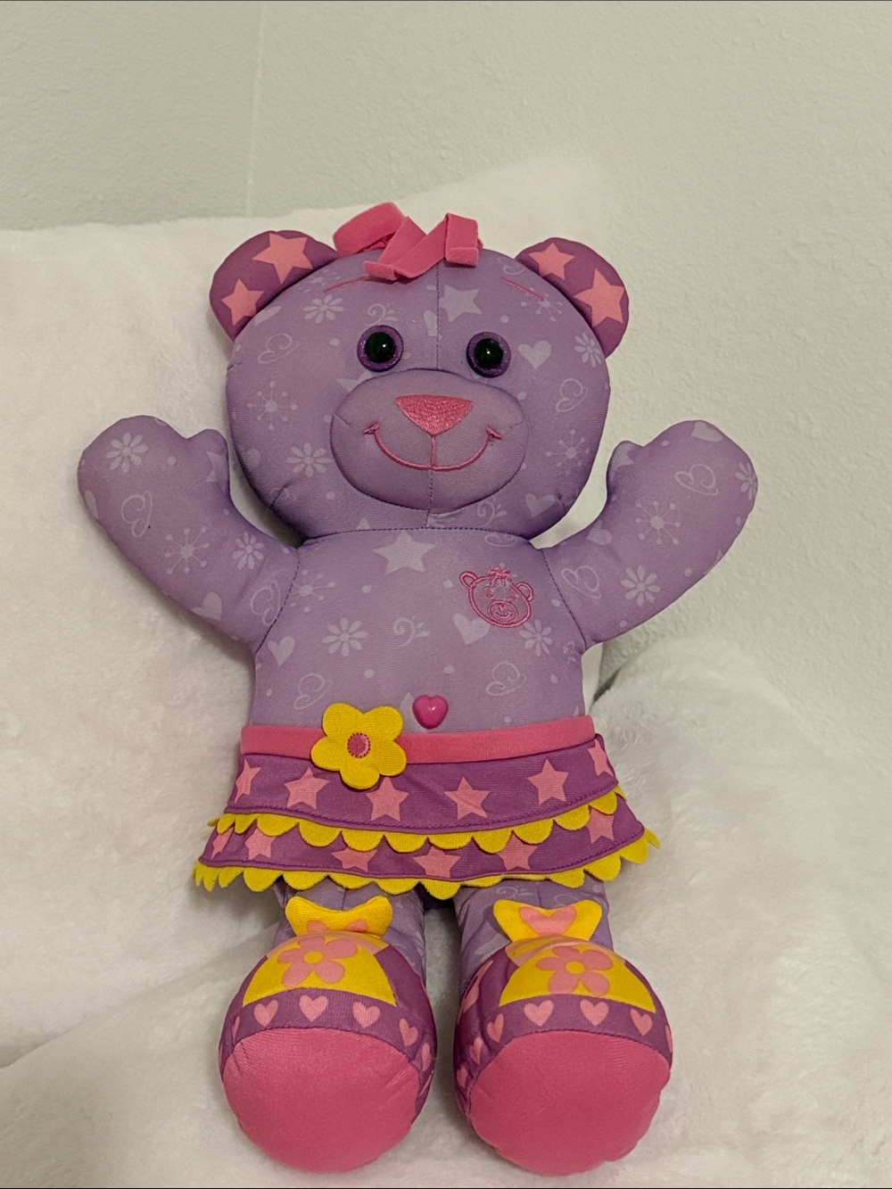 2014 Doodle bear plushie Stuffed Animal Plush NWOT Draw on the bear washable